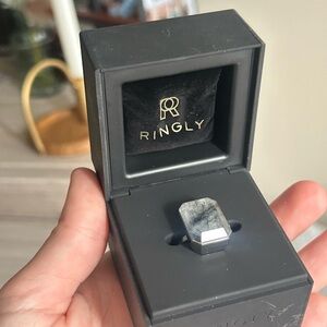 Ringly Smart Ring with Black Stone